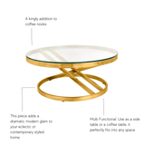 Romulus Gold Coffee Table