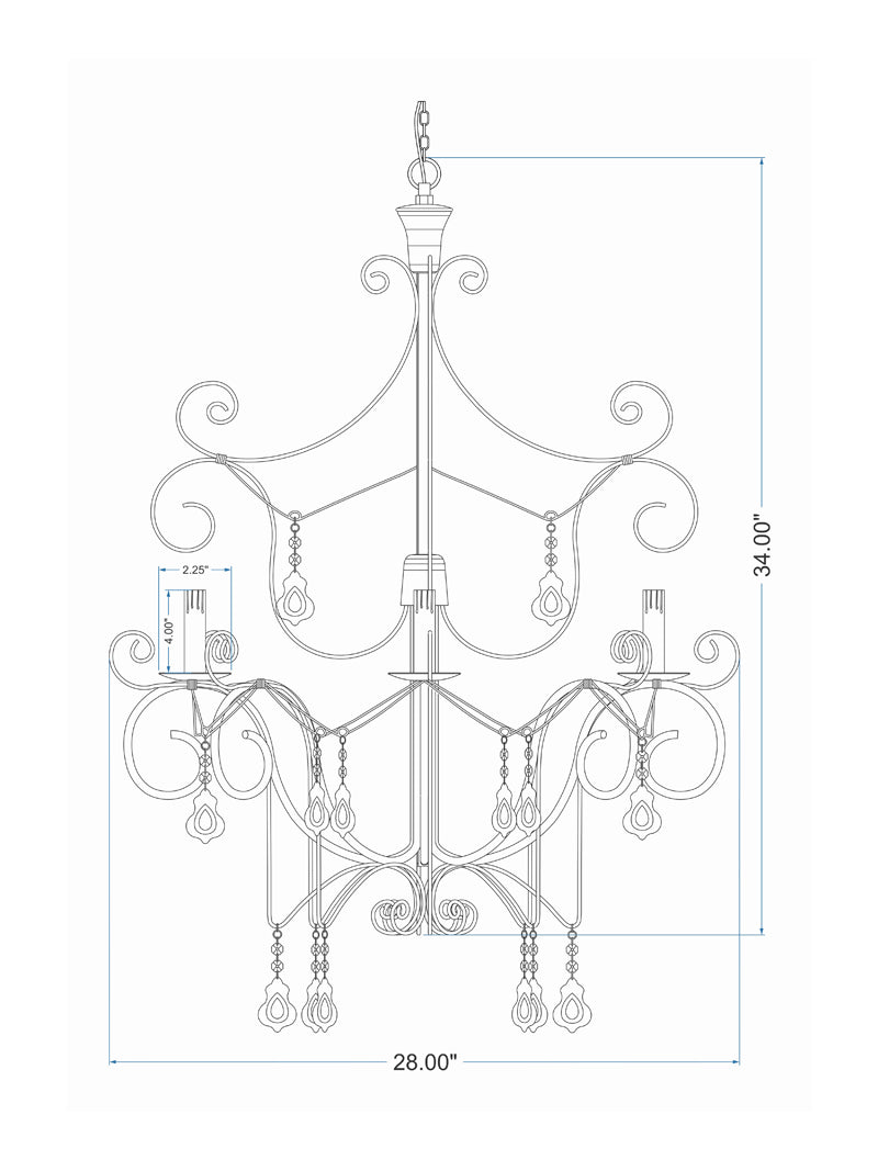 The French Connection Crystal Chandelier cadd | homelove.in